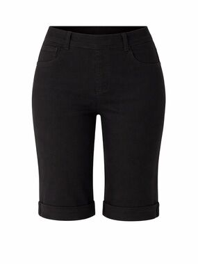 Tribal Jeans Audrey Bermuda Shorts Black Size 10 NWT